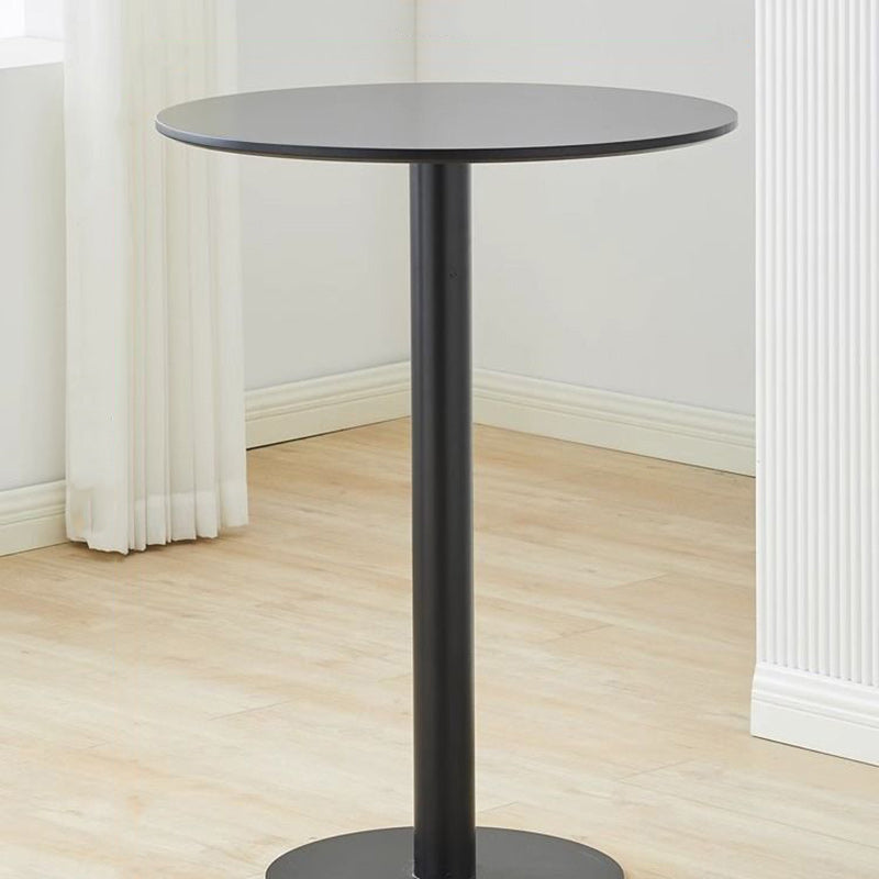 Minimalist Cylinder Wood Metal End Table