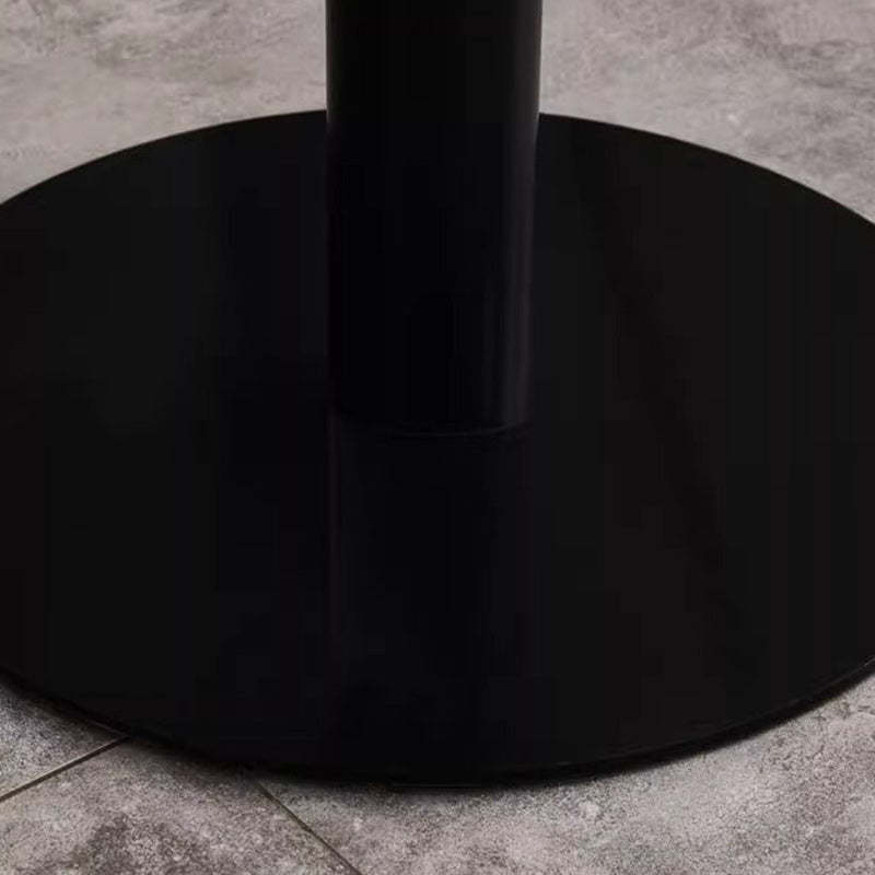 Minimalist Cylinder Wood Metal End Table