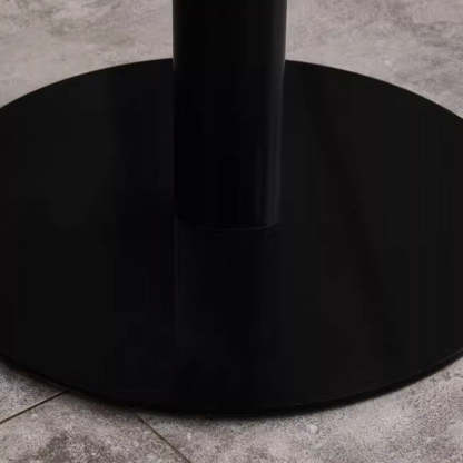 Minimalist Cylinder Wood Metal End Table