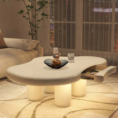 Minimalist Stainless Steel 1-Tier End Table
