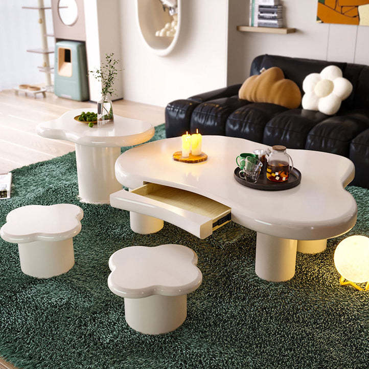 Minimalist Stainless Steel 1-Tier End Table