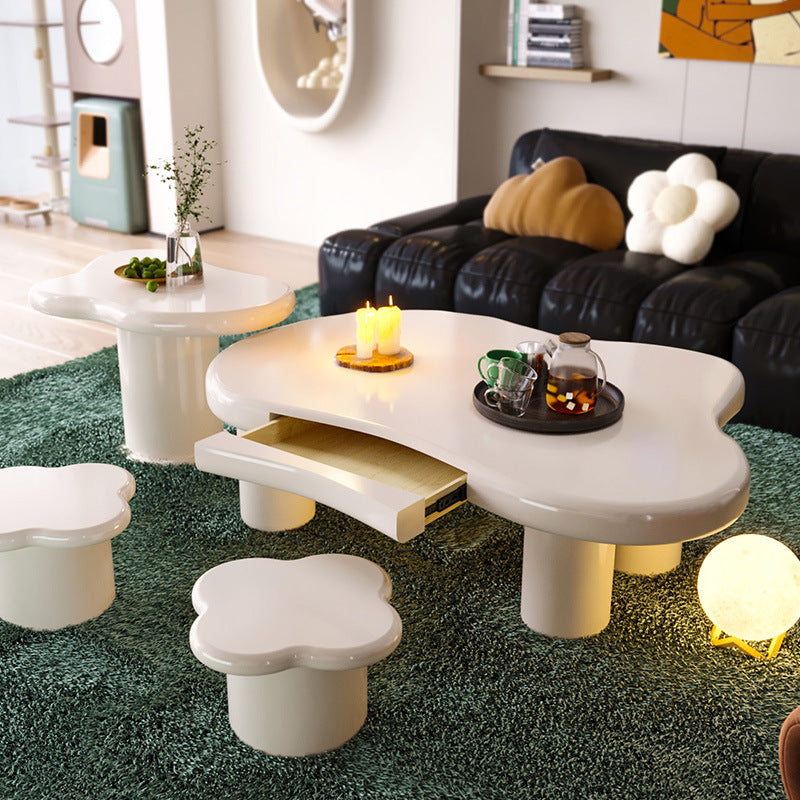 Minimalist Stainless Steel 1-Tier End Table