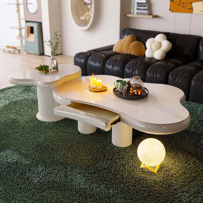 Minimalist Stainless Steel 1-Tier End Table