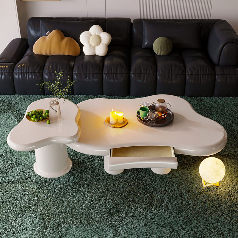 Minimalist Stainless Steel 1-Tier End Table