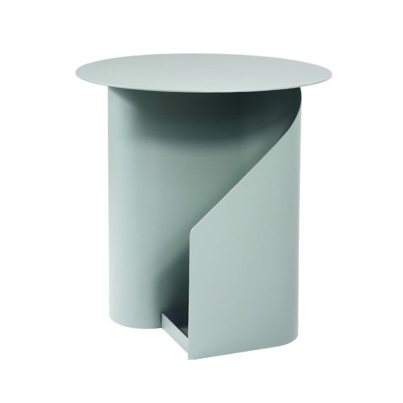 Scandinavian Open-Curve Iron End Table