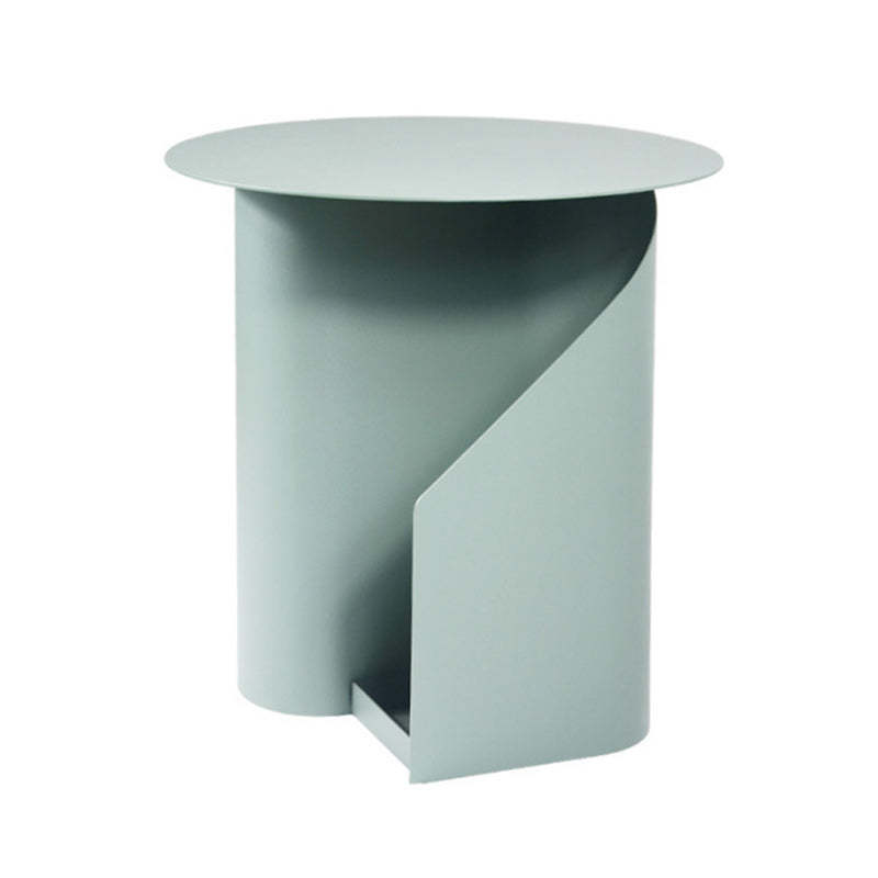 Scandinavian Open-Curve Iron End Table