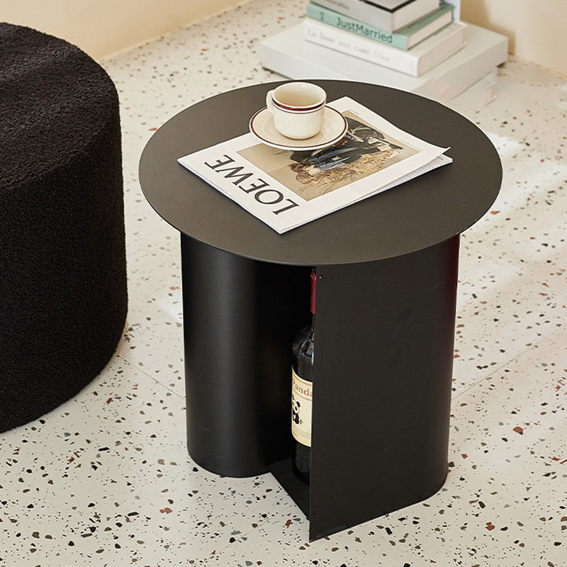 Scandinavian Open-Curve Iron End Table