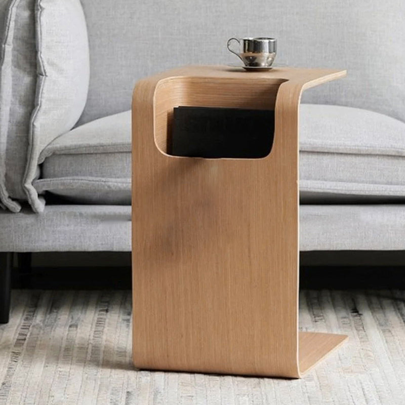 Scandinavian Void Wood End Table