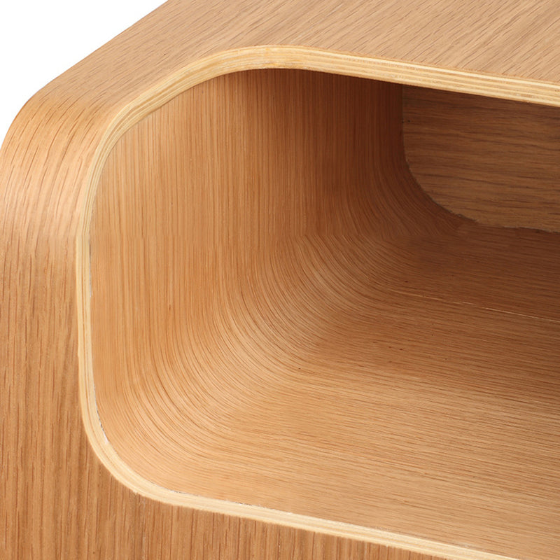Scandinavian Void Wood End Table