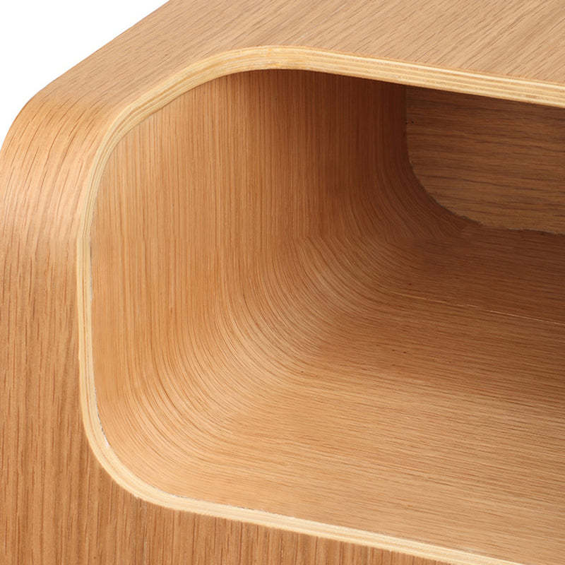 Scandinavian Void Wood End Table