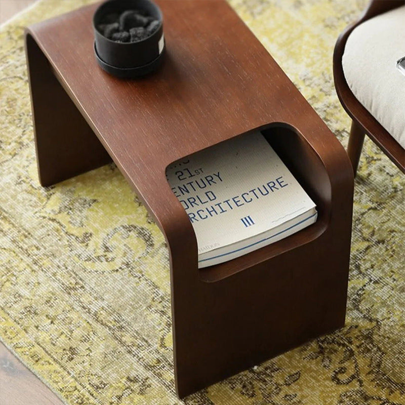 Scandinavian Void Wood End Table