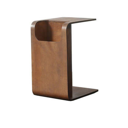 Scandinavian Void Wood End Table