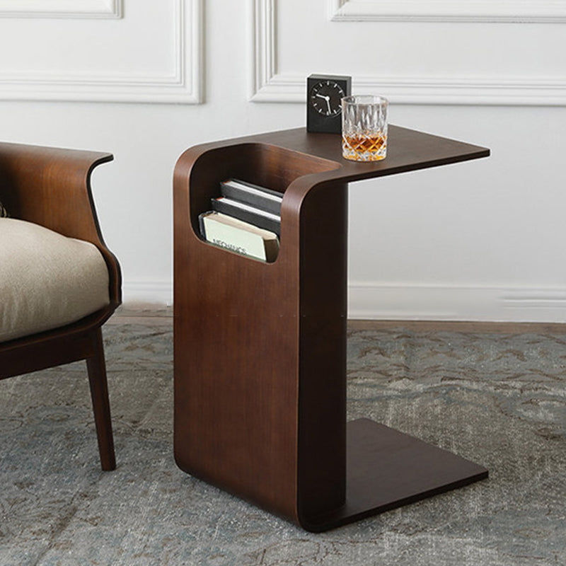 Scandinavian Void Wood End Table