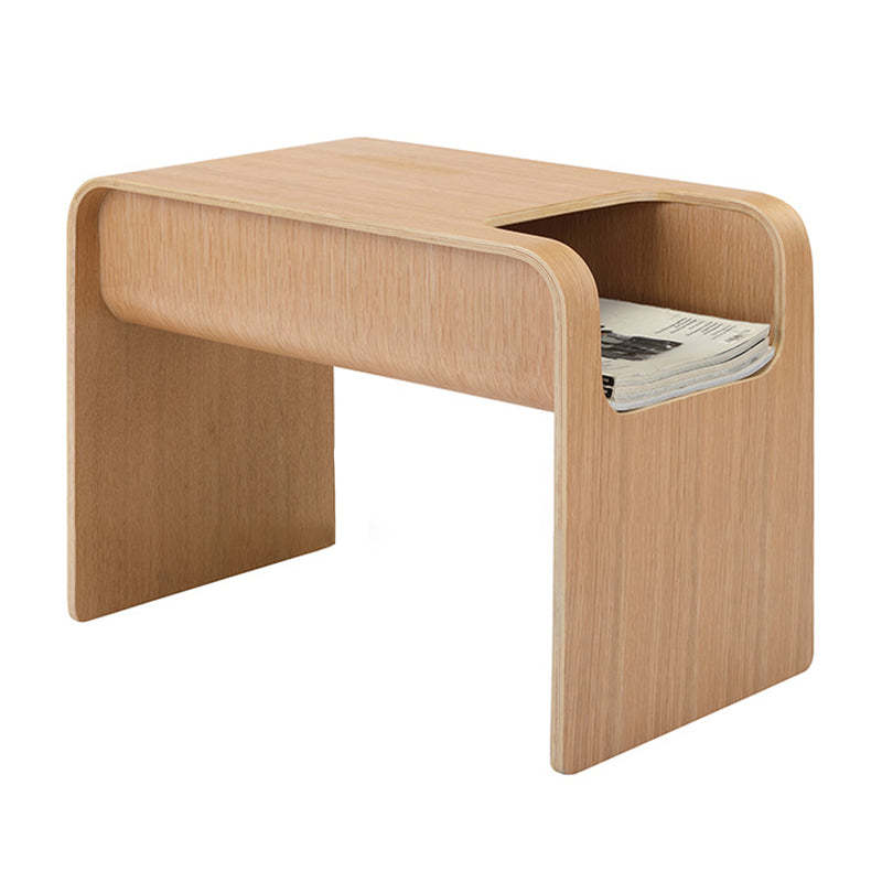 Scandinavian Void Wood End Table