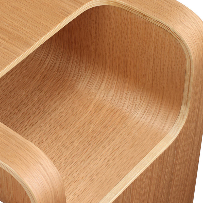 Scandinavian Void Wood End Table