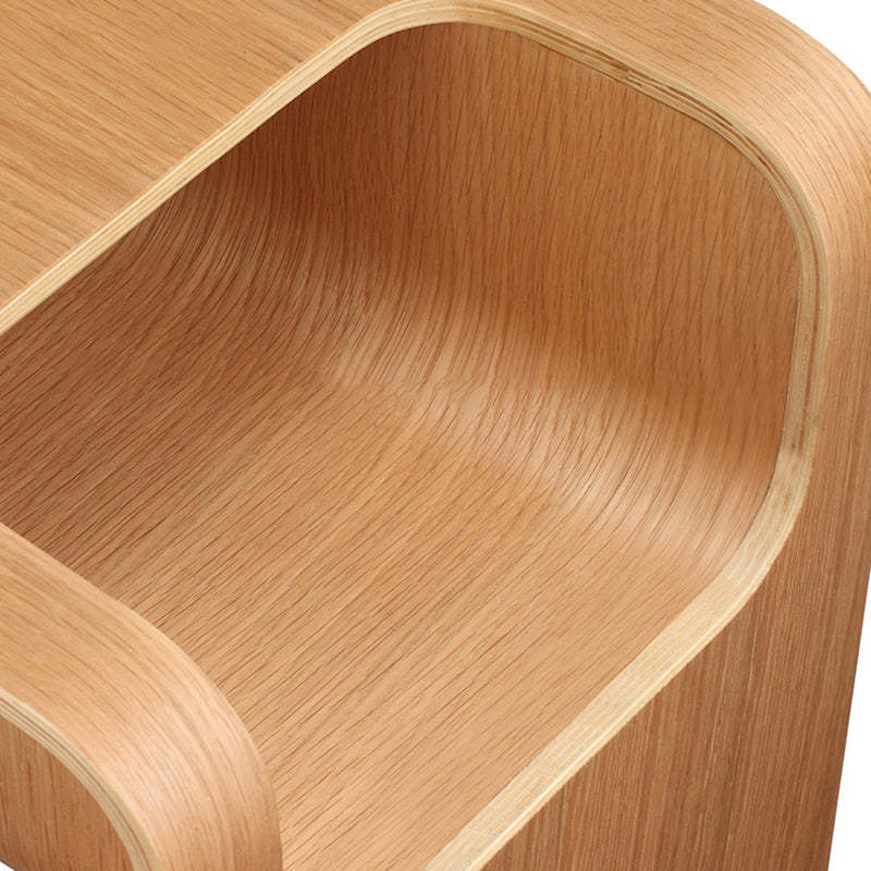 Scandinavian Void Wood End Table