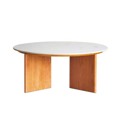 Vintage Rock Panel Cherry Wood End Table