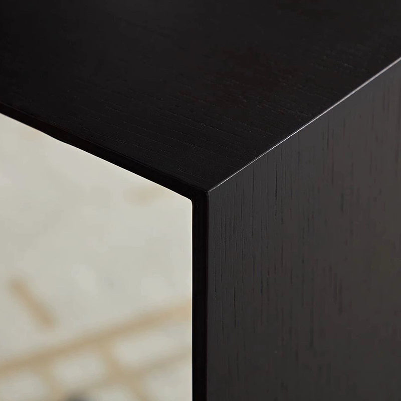 Vintage Rectangular Ash Wood End Table
