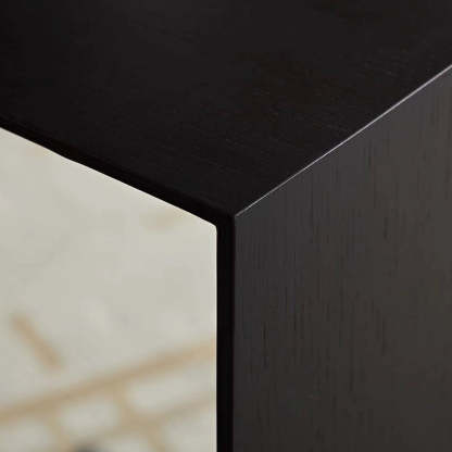Vintage Rectangular Ash Wood End Table