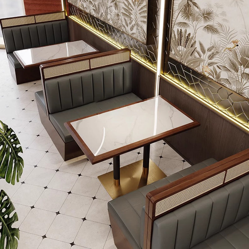 Minimalist Rock Solid Wood Dining Table for 4