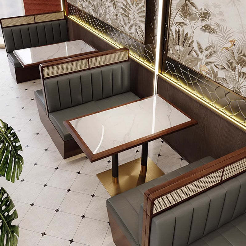 Minimalist Rock Solid Wood Dining Table for 4