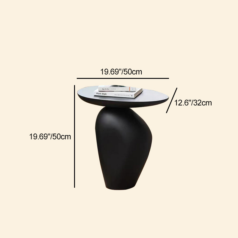 Contemporary Irregular Cobblestone End Table