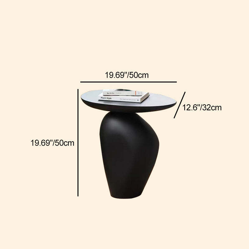 Contemporary Irregular Cobblestone End Table