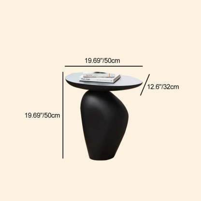 Contemporary Irregular Cobblestone End Table