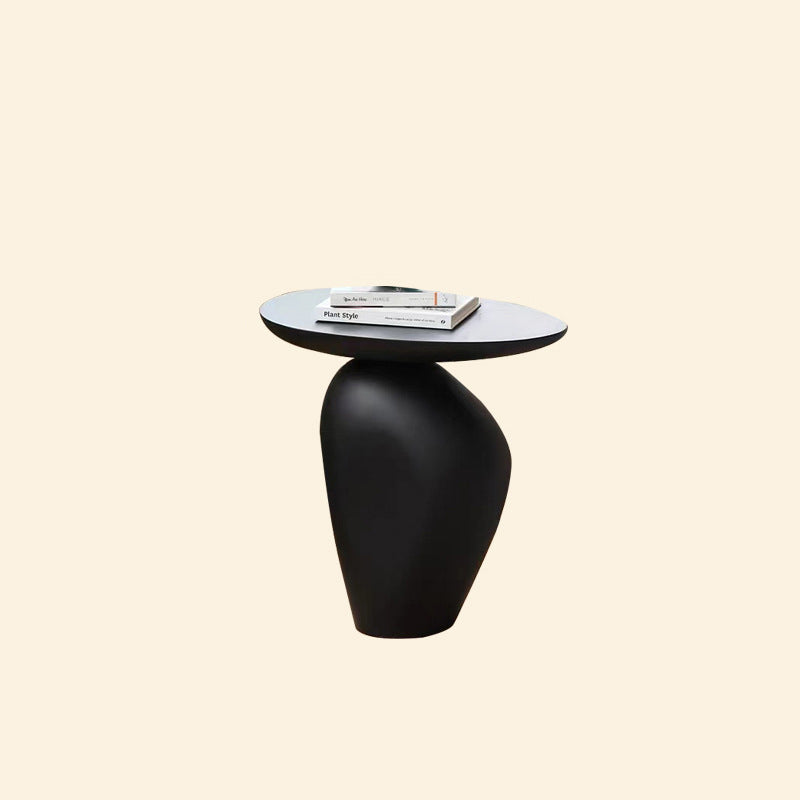 Contemporary Irregular Cobblestone End Table