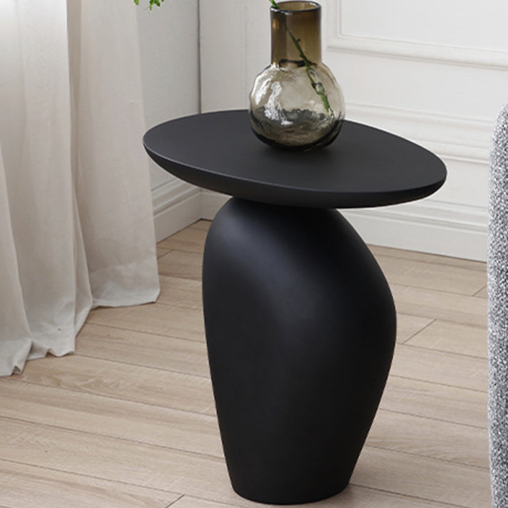 Contemporary Irregular Cobblestone End Table