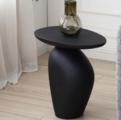 Contemporary Irregular Cobblestone End Table