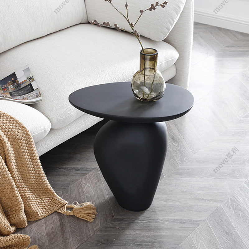 Contemporary Irregular Cobblestone End Table