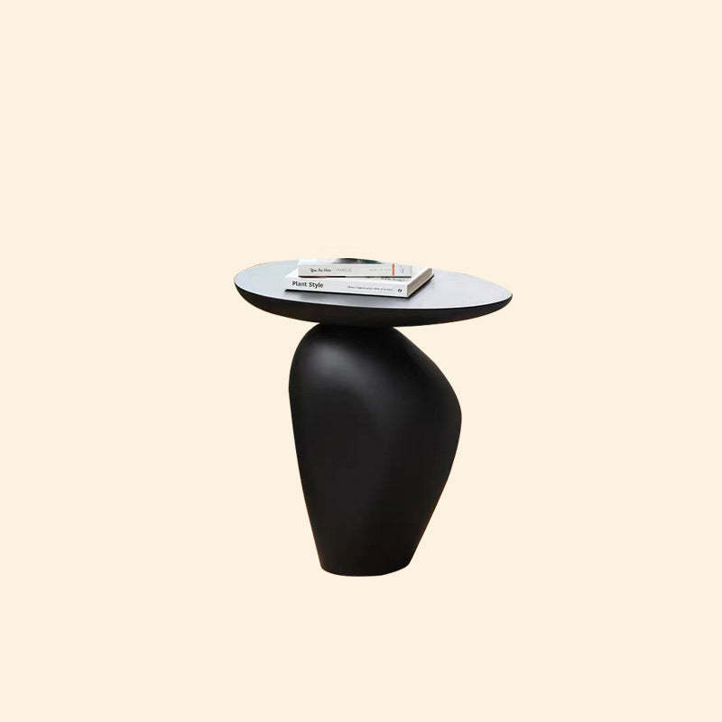 Contemporary Irregular Cobblestone End Table