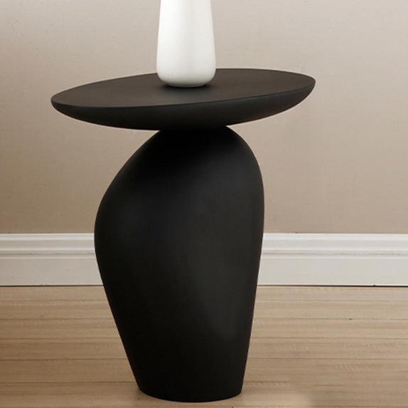 Contemporary Irregular Cobblestone End Table