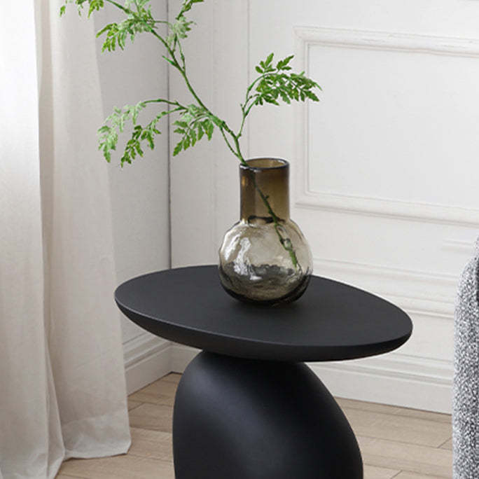 Contemporary Irregular Cobblestone End Table