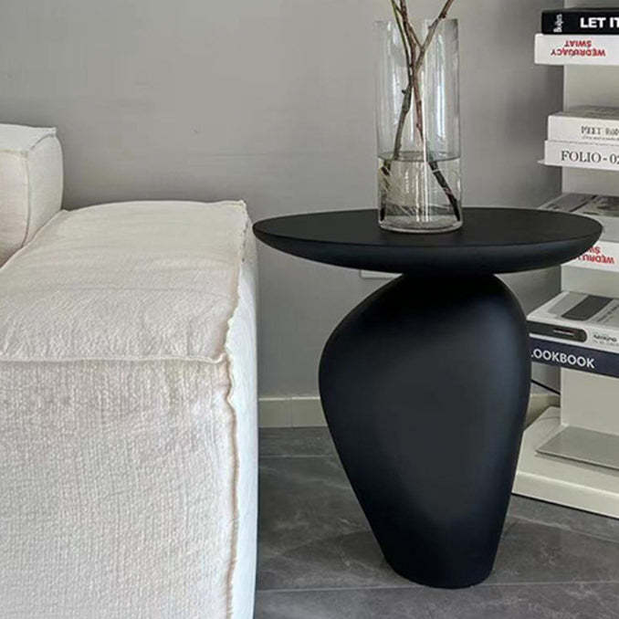 Contemporary Irregular Cobblestone End Table