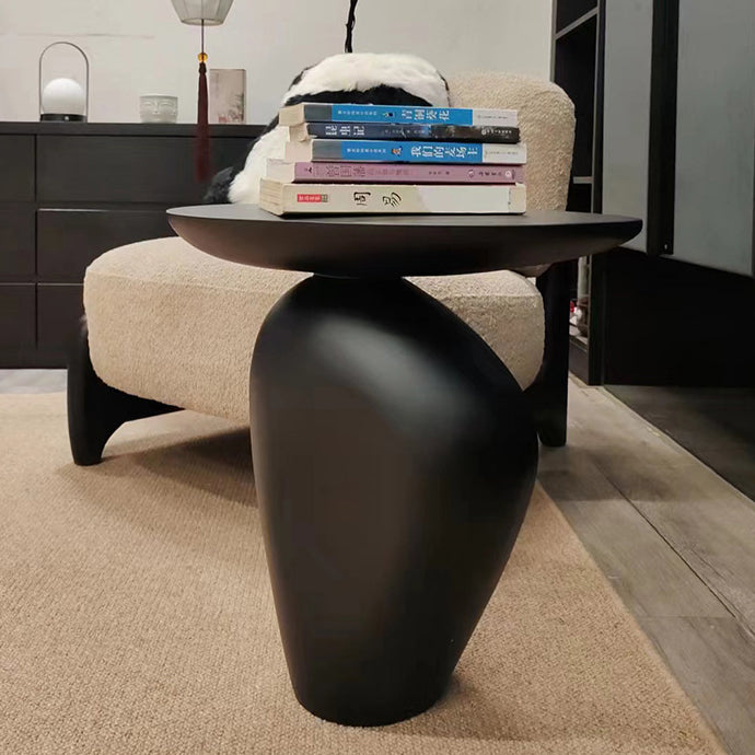 Contemporary Irregular Cobblestone End Table