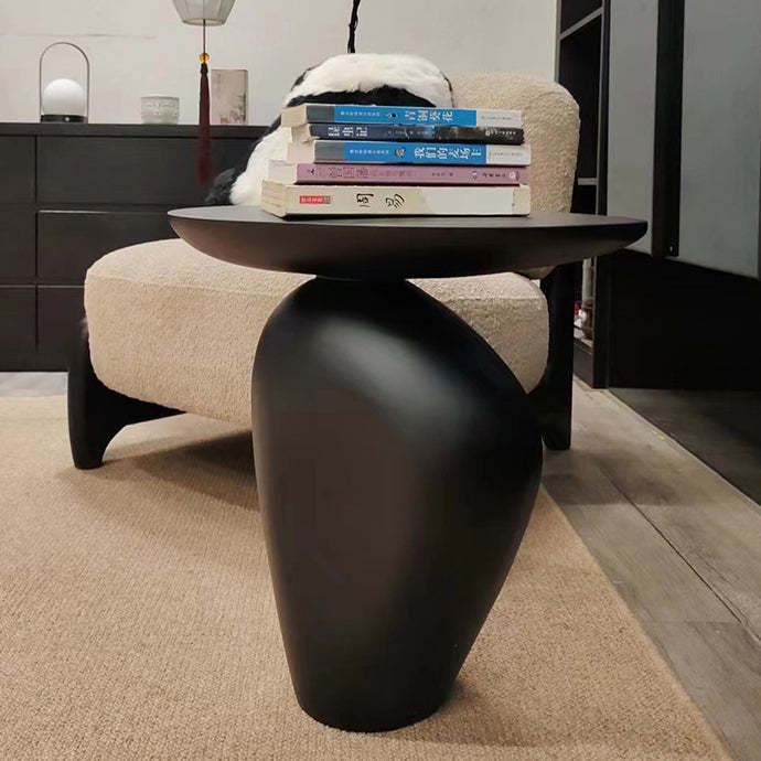 Contemporary Irregular Cobblestone End Table