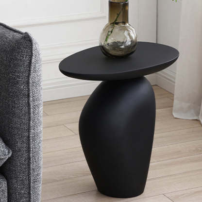 Contemporary Irregular Cobblestone End Table