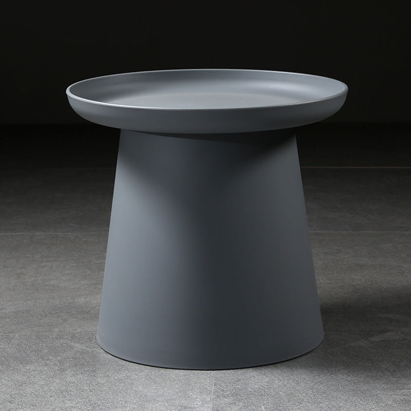 Minimalist Disc Round End Table — B - Wood / Green