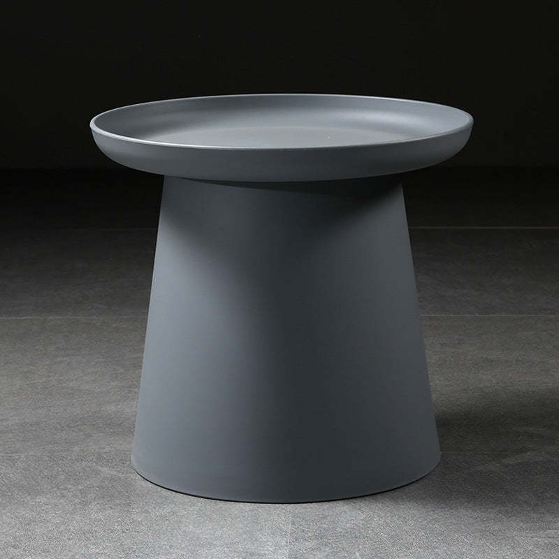 Minimalist Disc Round End Table — B - Wood / Green