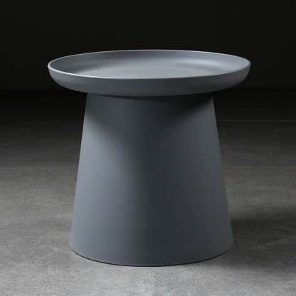 Minimalist Disc Round End Table — B - Wood / Green