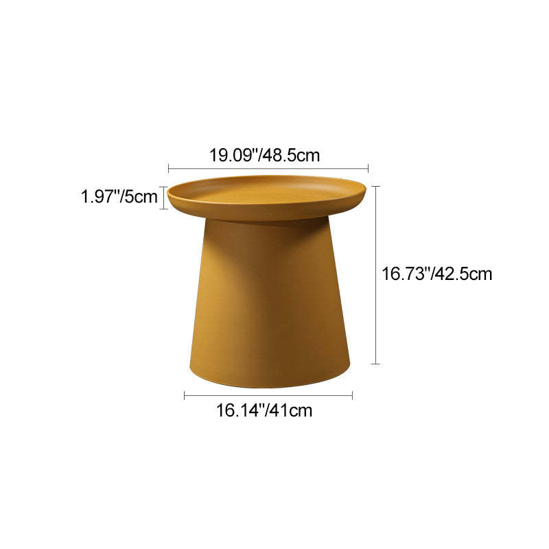 Minimalist Disc Round End Table — A / Green