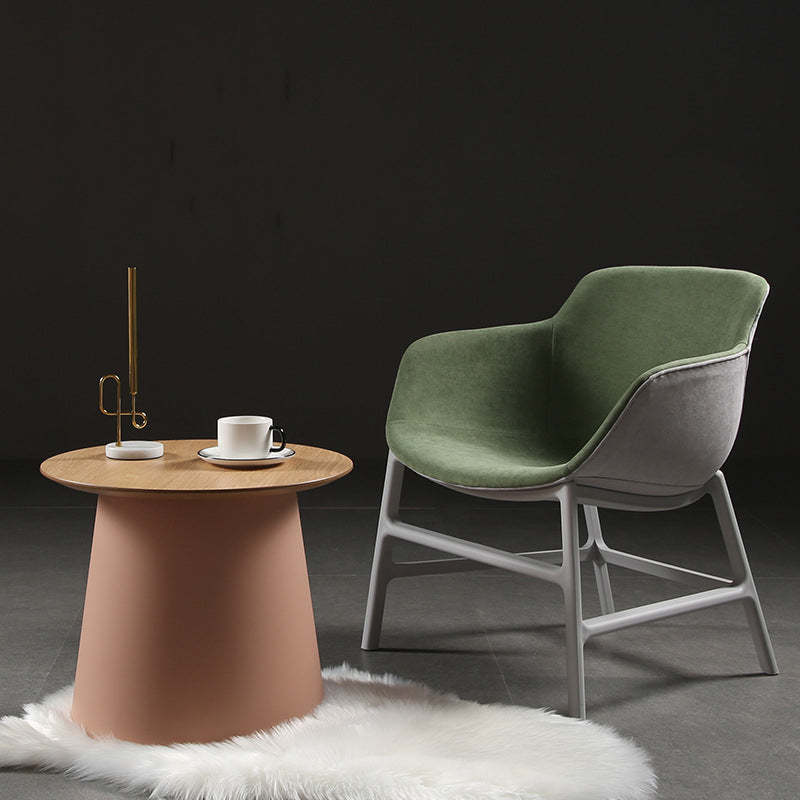 Minimalist Disc Round End Table — A / Pink