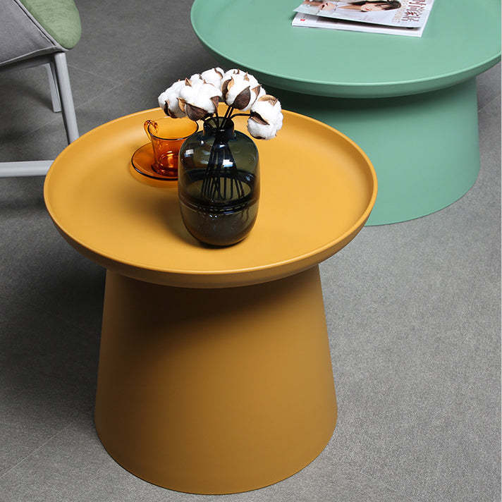 Minimalist Disc Round End Table — A / Gray