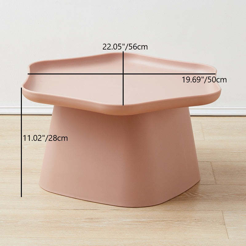 Minimalist Hexagonal Cone End Table — Gray