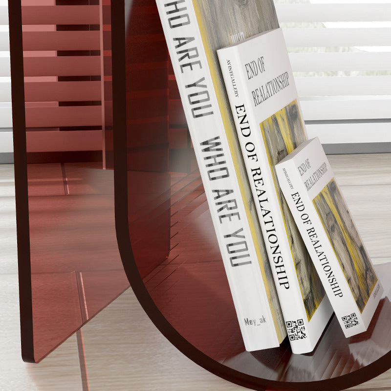 U-Shape Round Acrylic End Table