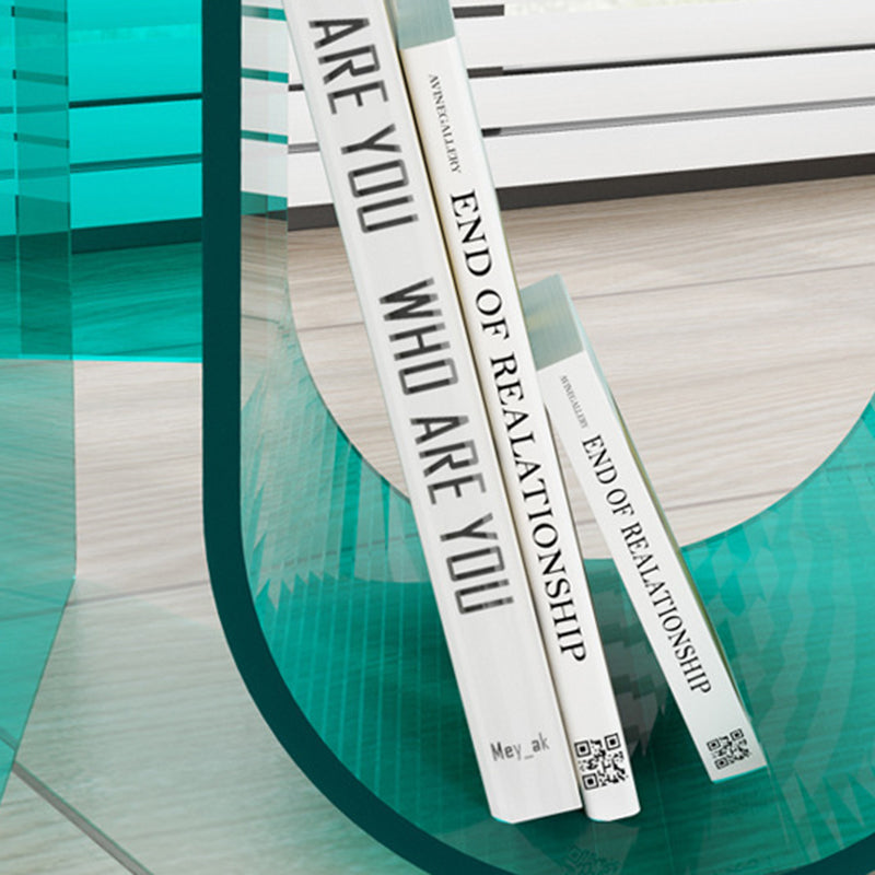 U-Shape Round Acrylic End Table