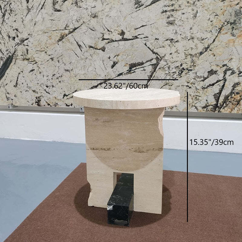 Chinese Long Marble Stone End Table