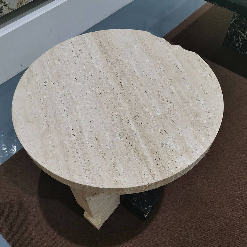 Chinese Long Marble Stone End Table